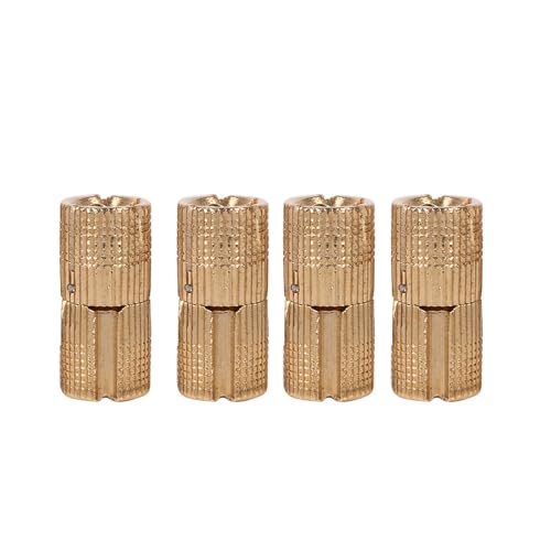 OVAQUIXI 4 Stück/Packung Scharnier Kupfer Versteckt Unsichtbar für Schrankmöbel Arbeitsplatten Projekt 10, 12, 14, 16 Mm (12 mm) von OVAQUIXI