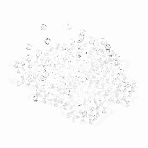 OVAQUIXI Acrylkügelchen 1000 Stück Vase Füllstoff Hochzeitsfeier 3mm DIY Art Projects Klare Perlen für Geburtstagsfeier Tischdekoration (klar) von OVAQUIXI