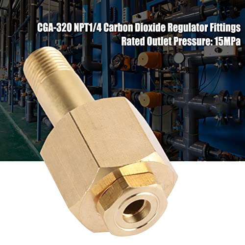 OVAQUIXI CGA 320 Messingkohlendioxid -Regler -Teile, Langlebiger Gewindeanschluss mit Waschmaschine für Homebrew und Getränkesysteme OVAQUIXI CGA 320 Messingkohlendioxid -Regler -Teile, Langlebiger Gewindeanschluss mit Waschmaschine für Homebrew und Getränkesysteme von OVAQUIXI