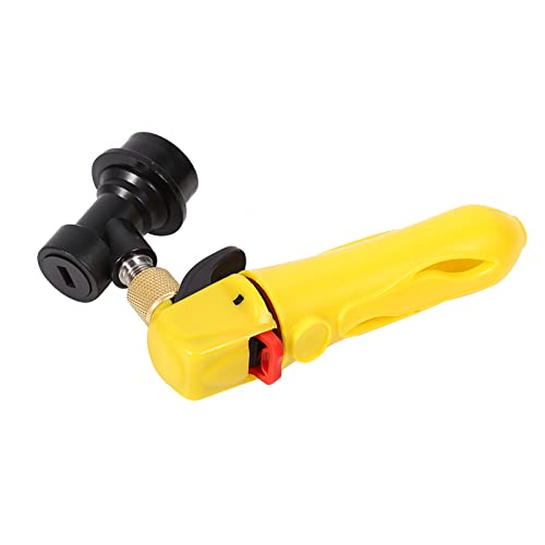 OVAQUIXI CO2 KEG Ladegerät Tragbarer Fassbierspender für Homebrew Soda Ball Lock-Taschenformat für Ein Dauerhaftes Werkzeug für die Verwendung von One-the-Go [Homebrewers] (YELLOW) von OVAQUIXI