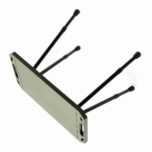 OVAQUIXI Einstellbare Höhe Faltbare Campingtisch mit Aluminiumlegierung, Klapptisch für, Outdoor -Campingausrüstung, Leichtes und Robustes, Tragbares Picknickschreibtisch, Bequem für von OVAQUIXI