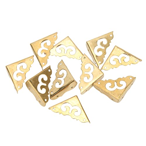 OVAQUIXI Metall Eckschutz Vintage Brass 10pcs Elegante Style Guards für Holzkasten/Möbeldekoration OVAQUIXI Metall Eckschutz Vintage Brass 10pcs Elegante Style Guards für Holzkasten/Möbeldekoration von OVAQUIXI