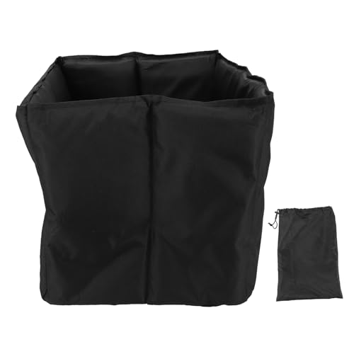 OVAQUIXI Mixerabdeckung, Schwarze Mixerstaubabdeckung Wassersicher Leicht zu Reinigen Leinwand für TM5 TM6 Mixer 35x32x35 Cm/13.8x12.6x13.8in von OVAQUIXI