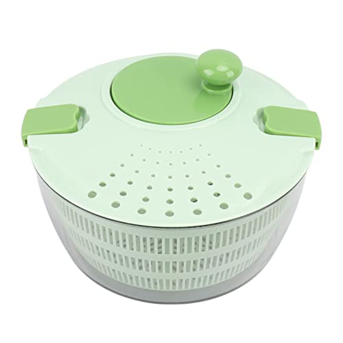 OVAQUIXI Salatspinner Kunststoff Effizienter Obst Unterlegscheibe Multifunktionales Gemüse -Waschmaschine für die Küche (GREEN) von OVAQUIXI