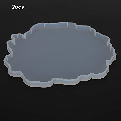 OVAQUIXI Silikon -Untersetzer, die Schimmelpilze Stilllebige DIY -Bastelschalenform für Handwerkanfänger, 2 Pack Silikonform für Wohnkultur (Form 2) von OVAQUIXI