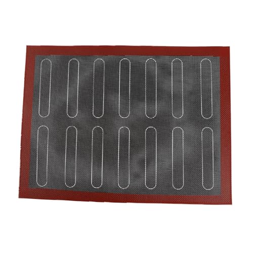 OVAQUIXI Silikonkeks Backmatte Sicher und Robust Wiederverwendbares Ofenmatten für Kekse und Kuchen, die für Konditoren Geeignet sind. (A) von OVAQUIXI