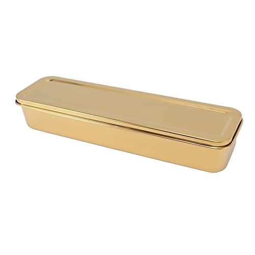 OVAQUIXI Tragbarer Besteck von Edelstahl -Bestecker mit Intelligenter Drainage -Stäbchenhalter für Camping und Restaurants Im Freien (GOLD) von OVAQUIXI
