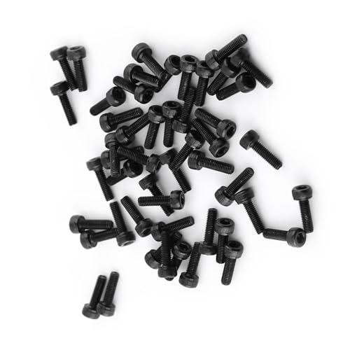 OVAQUIXI Zylinderschraube mit Innensechskant, M3 Schwarze Zylinderschraube mit Innensechskant (M3*10 mm 50 Stück/Packung) von OVAQUIXI