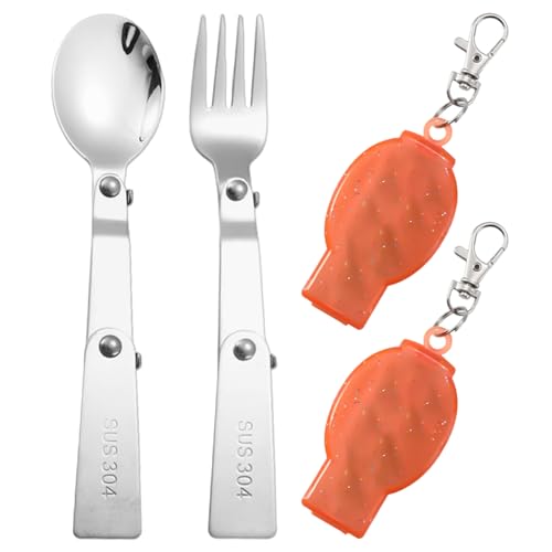 OVDGWC 1 -Teiliges Löffel Und 1 -Teilige Gabel, Mit 2 -Teiligen Speicherboxen, Faltbar von OVDGWC