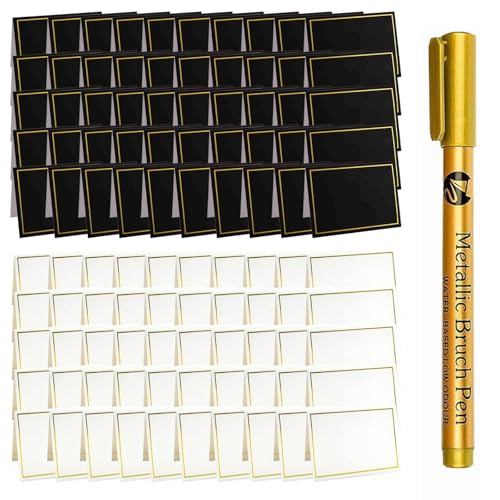 OVDGWC 100 Sitzkarten Und 1 Metallstift, Sitzkarte, Frist -Karte, Geeignet Für Hochzeiten, Partys, Bankette OVDGWC 100 Sitzkarten Und 1 Metallstift, Sitzkarte, Frist -Karte, Geeignet Für Hochzeiten, Partys, Bankette von OVDGWC