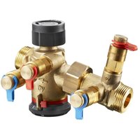 Oventrop - Cocon qt Regulierventil dn 15 30-210l/h, Außengewinde flachdichtend mit Messventilen von OVENTROP