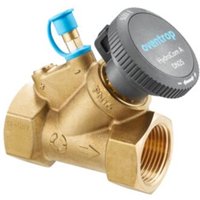 Oventrop - HydroCom Strangabsperrventil 1062726 dn 20, Rp 3/4, pn 16, beiderseits Innengewinde, Messing von OVENTROP