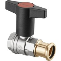 Oventrop - Optiba Kugelhahn Knebelgriff dn 25 Pressanschluss 28mm x 1' Innengewinde von OVENTROP