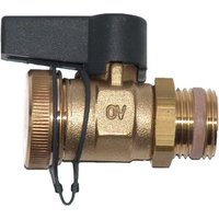 Oventrop - Optiflex Kugelhahn dn 10 3/8' Außengewinde mit Verschlusskappe, Messing von OVENTROP