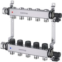 Edelstahl-Verteiler 10 Heizkreise mit integriertem Reguliereinsatz - Oventrop Edelstahl-Verteiler 10 Heizkreise mit integriertem Reguliereinsatz - Oventrop von OVENTROP