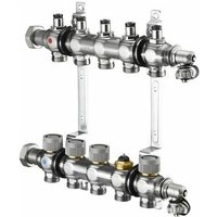 Oventrop Edelstahl-Verteiler Multidis SFQ mit Q-Tech für 4 Kreise 1404754 von OVENTROP