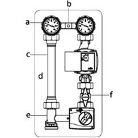 Oventrop Kessel-Anbindesystem Regumat M3-180 DN 25, mit PKH ohne Pumpe von OVENTROP