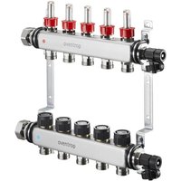 Oventrop Multidis SF Edelstahl-Verteiler 1 für 8 Heizkreise, 0-5 l/min von OVENTROP
