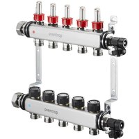 Oventrop - Multidis sf Edelstahl-Verteiler 1 für 7 Heizkreise, 0-5 l/min von OVENTROP