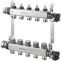 Oventrop - Multidis sfq Edelstahlverteiler mit Durchflussindikator 8 Heizkreise von OVENTROP