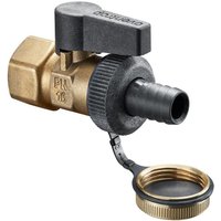 Oventrop Optiflex Kugelhahn DN 15 1/2" Innengewinde mit Schlauchverschraubung und Verschlusskappe, Messing von OVENTROP
