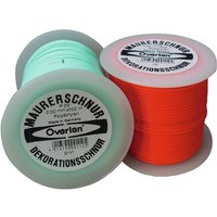 OVERMANN 002301000300200AA Maurerschnur Länge 20 m Ø 1 mm 15 kg Polyethylen rot von OVERMANN