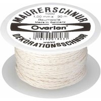 Baumwollkordel 1,0 mm 30 m weiß - natur - Overmann von OVERMANN