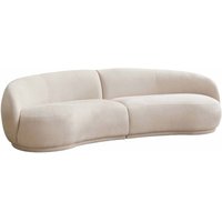 3-Sitzer-Sofa aus beigem Stoff 3-Sitzer-Sofa aus beigem Stoff von OVIALA