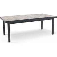 Ausziehbarer Tisch (200/260) mit 8 Stühlen und 2 Sesseln Grau - Holz von OVIALA