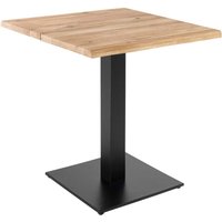 Esstisch 70 x 70 cm mit unregelmäßigen Kanten in Eiche - 70 x 70 x 73 cm Esstisch 70 x 70 cm mit unregelmäßigen Kanten in Eiche - 70 x 70 x 73 cm von OVIALA