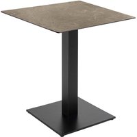 Esstisch 70 x 70 cm weißer Marmorbelag Esstisch 70 x 70 cm weißer Marmorbelag von OVIALA