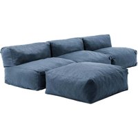 Festes modulares 4-Sitzer-Ecksofa in Pazifikblau - Mixi Festes modulares 4-Sitzer-Ecksofa in Pazifikblau - Mixi von OVIALA