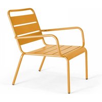 Gartensessel aus Metall GELB - Palavas Gartensessel aus Metall GELB - Palavas von OVIALA