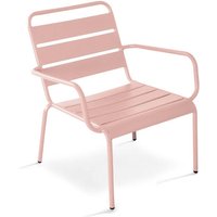 Gartensessel aus Metall Rosa - Palavas Gartensessel aus Metall Rosa - Palavas von OVIALA