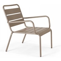 Oviala - Gartensessel aus Metall Taupe - Palavas Oviala - Gartensessel aus Metall Taupe - Palavas von OVIALA