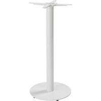 Hohes Tischbein aus Stahl und weißem Gusseisen von OVIALA