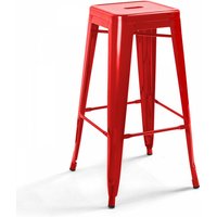 Oviala - Industrieller Metall-Barhocker Rot Oviala - Industrieller Metall-Barhocker Rot von OVIALA