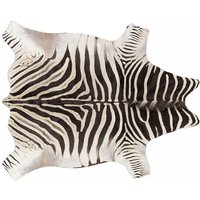 Oviala - Innenteppich mit Zebrafellimitat Schwarz von OVIALA