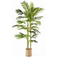 Oviala - Künstliche Pflanze, Arenga-Palme, Höhe: 210 cm, mit Topf, Oiko Grün - Grün von OVIALA