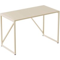 Moderner Schreibtisch L120 cm aus ecrufarbenem Metall Moderner Schreibtisch L120 cm aus ecrufarbenem Metall von OVIALA