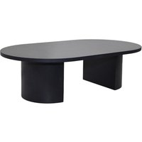 Moderner ovaler Couchtisch (120 cm) mit schwarzem Holzeffekt von OVIALA