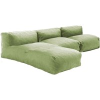 Modulare 3-Sitzer-Gartenmöbel mit kaktusgrüner Chaiselongue - Mixi Modulare 3-Sitzer-Gartenmöbel mit kaktusgrüner Chaiselongue - Mixi von OVIALA