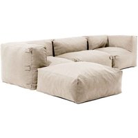 Modulares Ecksofa mit 1 Sessel, 2 Ecken und 1 Sandhocker - Mixi Modulares Ecksofa mit 1 Sessel, 2 Ecken und 1 Sandhocker - Mixi von OVIALA