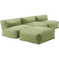 Modulares Ecksofa mit 3 Sesseln und 1 Kaktus-Hocker - Mixi von OVIALA