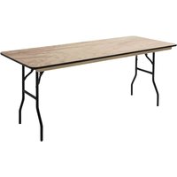 Oviala - 180 cm Klapptisch aus Holz Braun - Kastanie von OVIALA