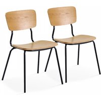 2er-Set Holzstühle Braun 2er-Set Holzstühle Braun von OVIALA
