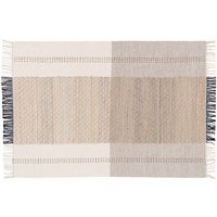 Oviala - Flachgewebter Teppich aus Wolle und Jute Beige - Beige von OVIALA