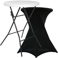 Klappstehtisch und schwarzer Stehtischhusse Schwarz Klappstehtisch und schwarzer Stehtischhusse Schwarz von REKKEM