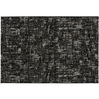 Oviala - Outdoor-Teppich aus Polypropylen, 120 x 170 cm, schwarz - schwarz von OVIALA