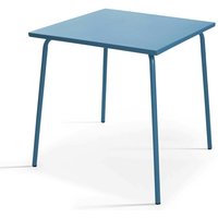 Quadratischer Gartentisch aus Metall Pazifisch blau - Pazifisch blau von OVIALA
